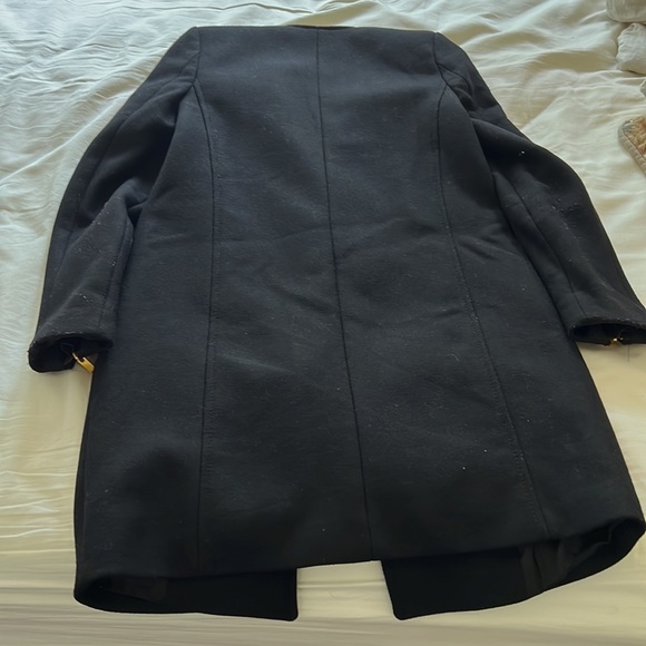 Wool Zara coat with button and zip details - Picture 8 of 9